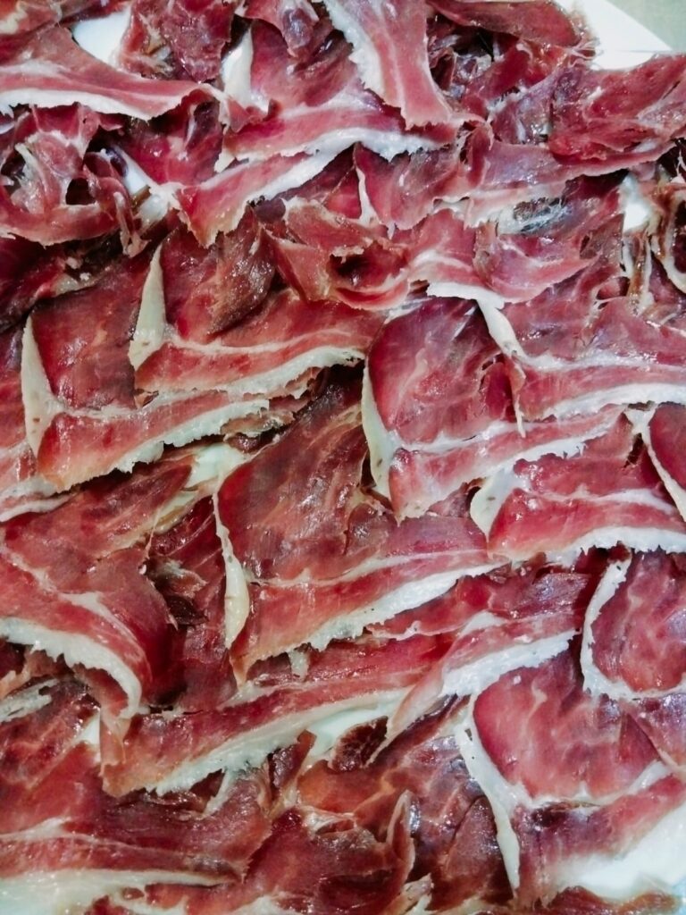 plato 2 de jamón