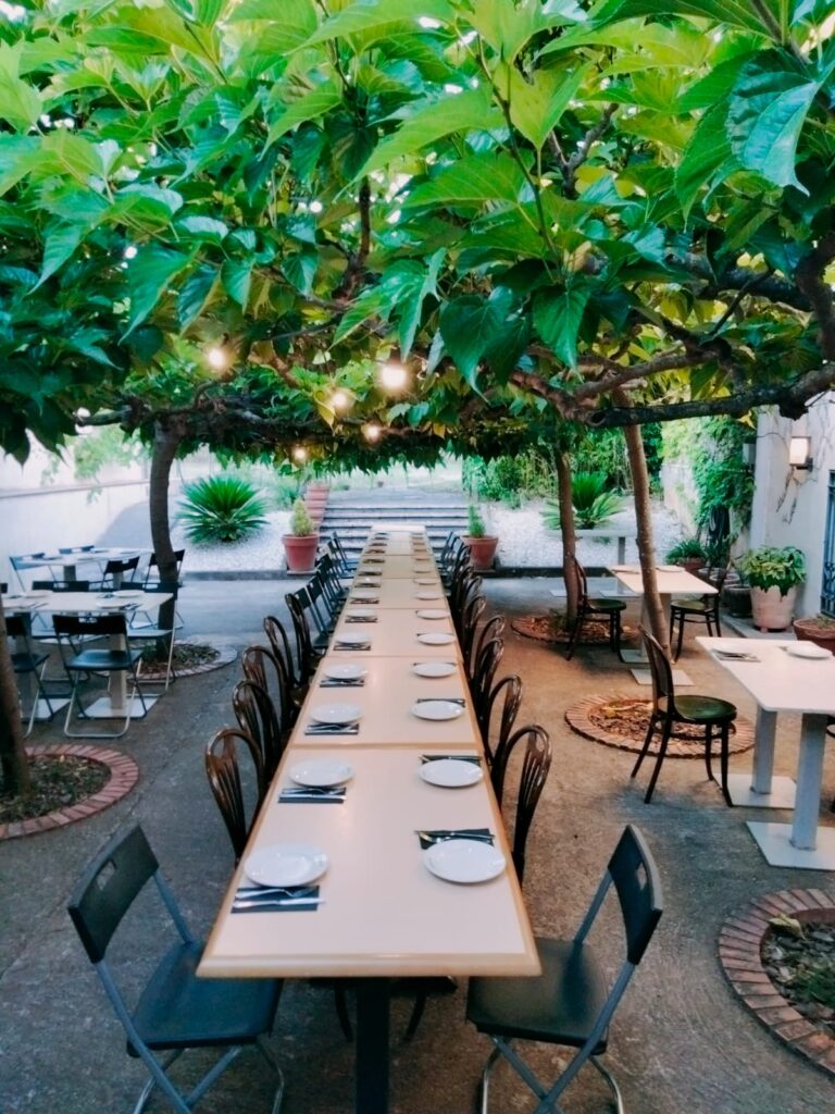 TERRAZA con mesa grande